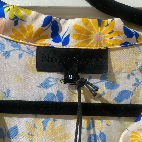 NWT No. 6 Store Silk Buttondown - Picture 3 of 6